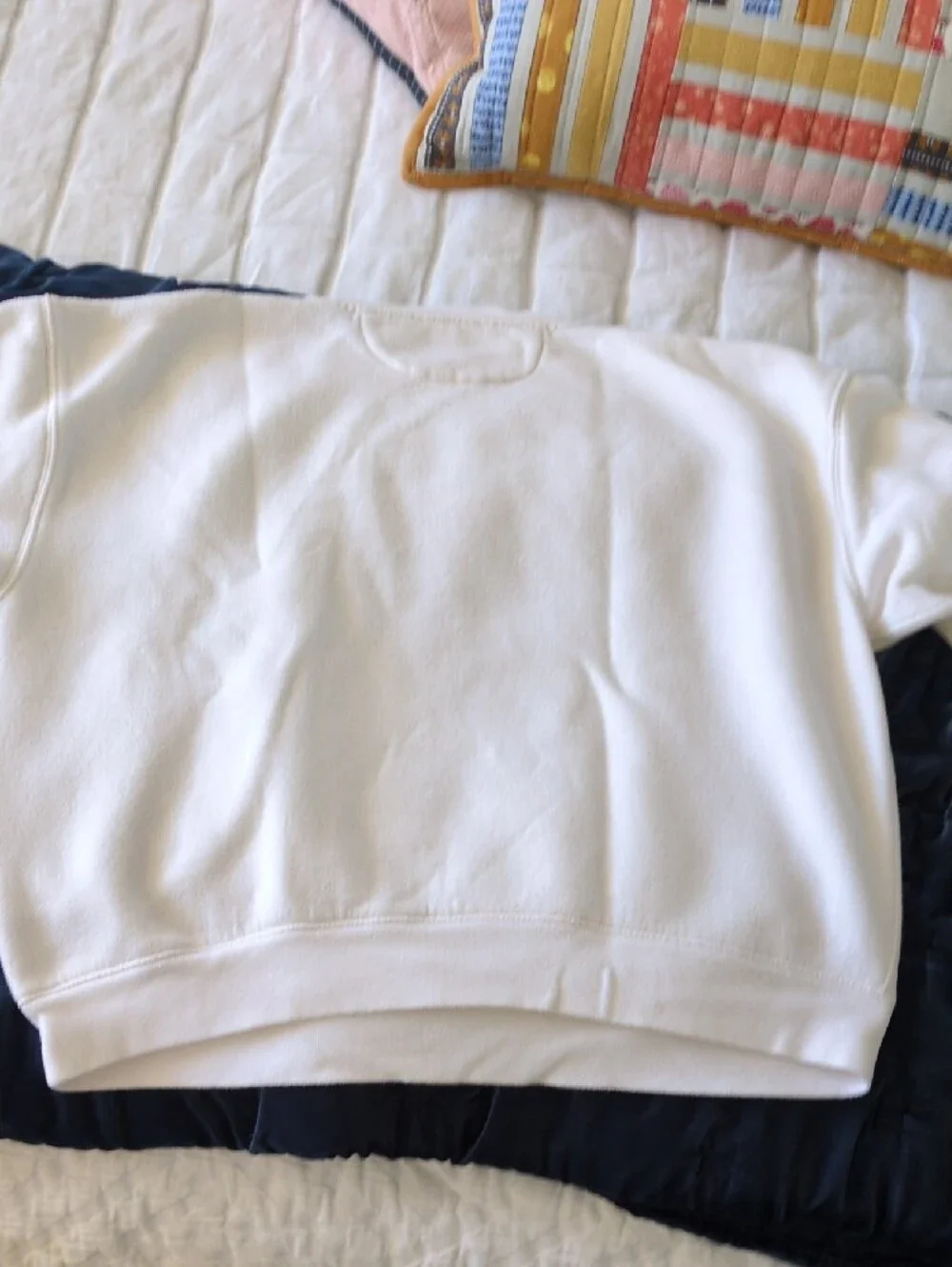 J. Crew White Crewneck Sweatshirt, Small